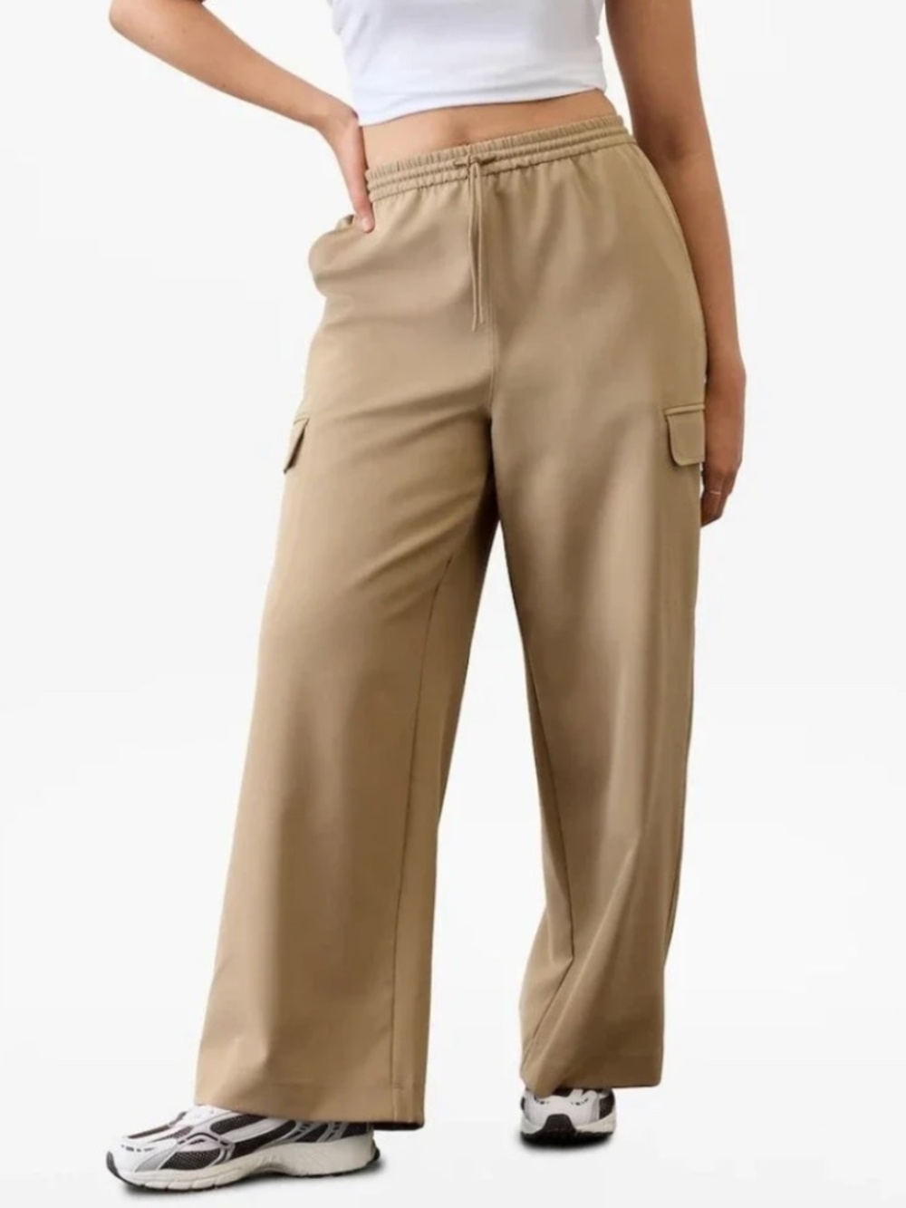 Athleta Wide-Leg Promenade High Rise Cargo Pant XL
